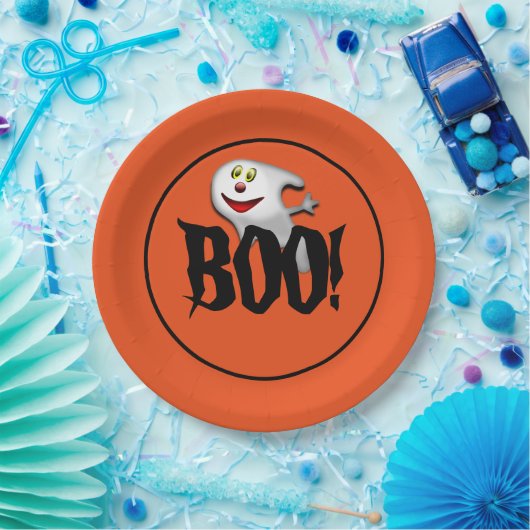 Assiettes En Carton Plaques papier Halloween Ghost Party (Fête)