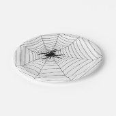Assiettes En Carton Plaques papier - Halloween Party Spiderweb (Angle)