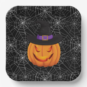 Assiettes En Carton Plaques papier Halloween-Plaques papier Citrouille