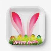 Assiettes En Carton Plaques papier Happy EASTER (Recto)