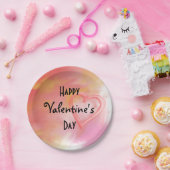 Assiettes En Carton Plaques papier Heureuses Saintes-Valentin (Fête)