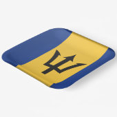 Assiettes En Carton Plaques papier indicateur de Barbade (Angulaire)