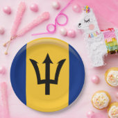 Assiettes En Carton Plaques papier indicateur de Barbade (Fête)