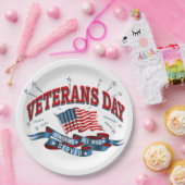 Assiettes En Carton Plaques papier "Jour des anciens combattants" (Fête)