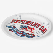 Assiettes En Carton Plaques papier "Jour des anciens combattants" (Angle)