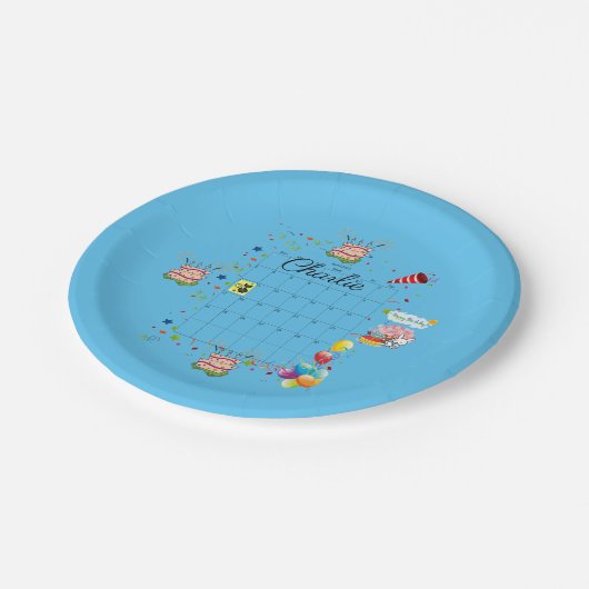 Assiettes En Carton Plaques papier, Joyeux anniversaire avril 2022 (Angle)