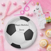 Assiettes En Carton Plaques papier "Joyeux anniversaire" de football (Fête)