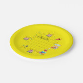 Assiettes En Carton Plaques papier, Joyeux anniversaire juillet 2022 (Angle)