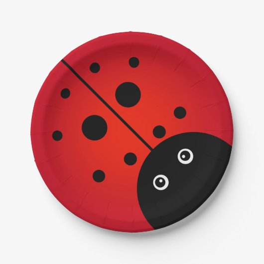 Assiettes En Carton Plaques papier KiniArt Ladybug (Devant)