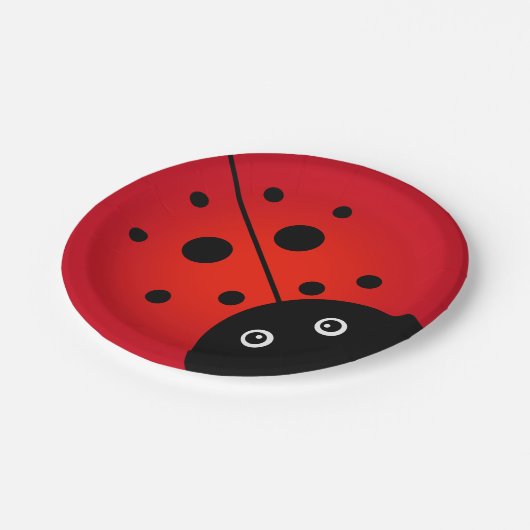Assiettes En Carton Plaques papier KiniArt Ladybug (Angle)