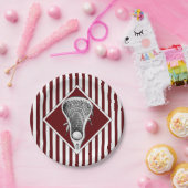 Assiettes En Carton Plaques papier Lacrosse Maroon Team Party (Fête)