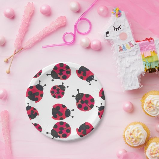 Assiettes En Carton Plaques papier Ladybug (Fête)