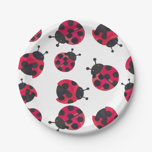 Assiettes En Carton Plaques papier Ladybug (Devant)