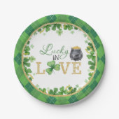 Assiettes En Carton Plaques papier Lucky in Love (Devant)
