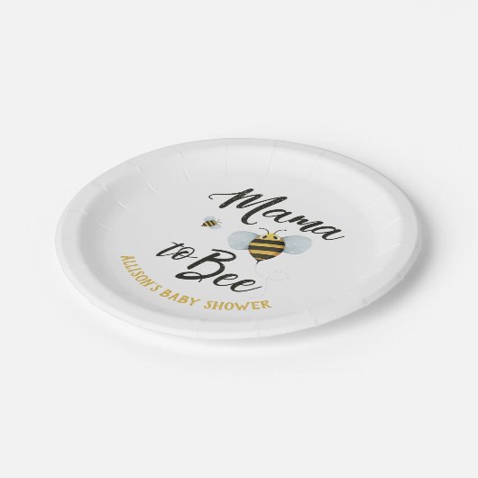 Assiettes En Carton Plaques papier Mama to BEE (Angle)