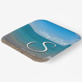 Assiettes En Carton Plaques papier Mariage Blue Paradise (Angulaire)