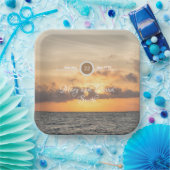 Assiettes En Carton Plaques papier Mariage Folly Beach Morning (Fête)