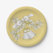 Assiettes En Carton Plaques papier mariages 7" (Devant)