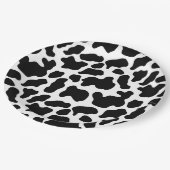 Assiettes En Carton Plaques papier - Motif de vache (Angle)