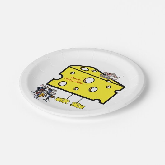 Assiettes En Carton Plaques papier Mousey Cheesy Music (Angle)
