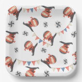 Assiettes En Carton Plaques papier Ninja Party | Plaques Ninja (Recto)