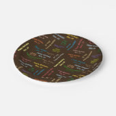 Assiettes En Carton Plaques papier novembre, 10 Anniversaire (Angle)