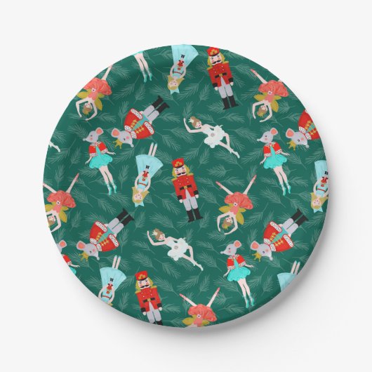 Assiettes En Carton Plaques Papier Nutcracker Suite (Devant)