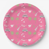 Assiettes En Carton Plaques Papier Palm Springs Bachelorette (Devant)
