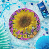 Assiettes En Carton Plaques Papier Papier Papier Tournesol (Fête)