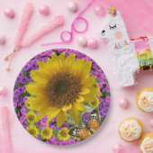 Assiettes En Carton Plaques Papier Papier Papier Tournesol (Fête)