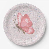 Assiettes En Carton Plaques Papier Papier Papillon peint (Devant)