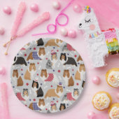 Assiettes En Carton Plaques Papier Papier Shetland Shetland Patriotiqu (Fête)