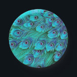 Assiettes En Carton Plaques Papier Peacock Vert Bleu<br><div class="desc">Des plumes de paon bleu et vert ornent ces belles assiettes de fête en papier. Parfait pour un mariage ou une occasion spéciale.</div>