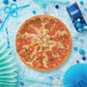 Assiettes En Carton Plaques papier Pepperoni et fromage Pizza Party (Fête)