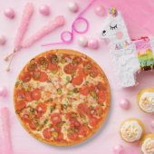 Assiettes En Carton Plaques papier Pepperoni et fromage Pizza Party (Fête)