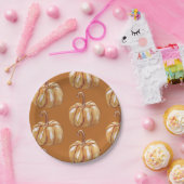 Assiettes En Carton Plaques papier personnalisées citrouille Art (Fête)