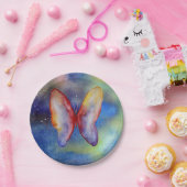 Assiettes En Carton Plaques papier personnalisées Papier papillon 7 po (Fête)