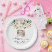 Assiettes En Carton Plaques papier photo d'anniversaire (Fête)