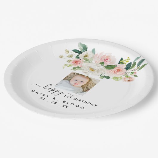 Assiettes En Carton Plaques papier photo d'anniversaire (Angle)