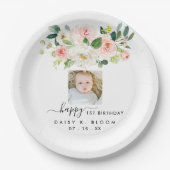 Assiettes En Carton Plaques papier photo d'anniversaire (Devant)