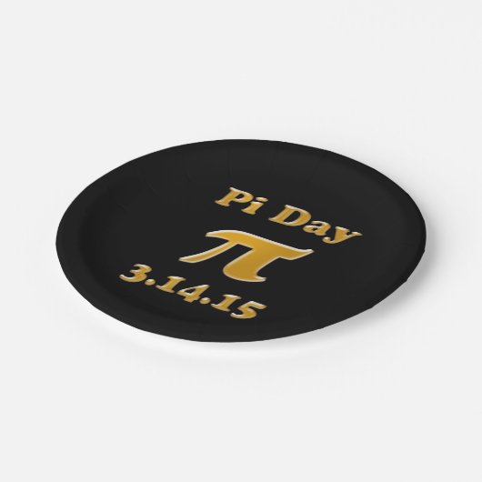 Assiettes En Carton Plaques Papier Pi Day 2015 (Angle)