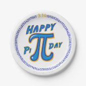 Assiettes En Carton Plaques papier Pi Day - Fun & Geeky Party (Devant)