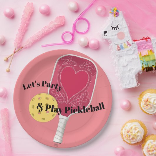 Assiettes En Carton Plaques Papier Pickleball Party (Fête)