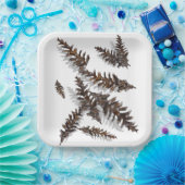 Assiettes En Carton Plaques papier Pine ConeEvergreens (Fête)