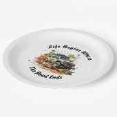 Assiettes En Carton Plaques papier pour aventures hors route (Angle)