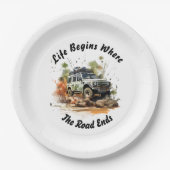 Assiettes En Carton Plaques papier pour aventures hors route (Devant)