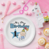 Assiettes En Carton Plaques papier/premier anniversaire (Fête)