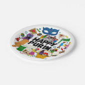 Assiettes En Carton Plaques papier Purim Joyeuses (Angle)