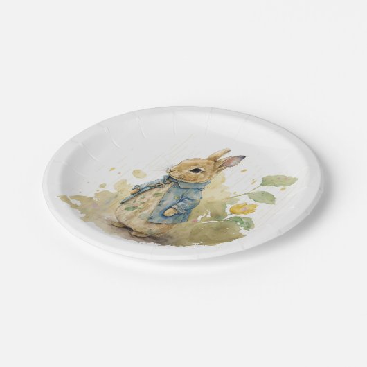 Assiettes En Carton Plaques papier Rabbit Peter (Angle)