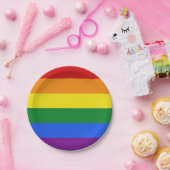 Assiettes En Carton Plaques papier Rainbow Flag (Fête)